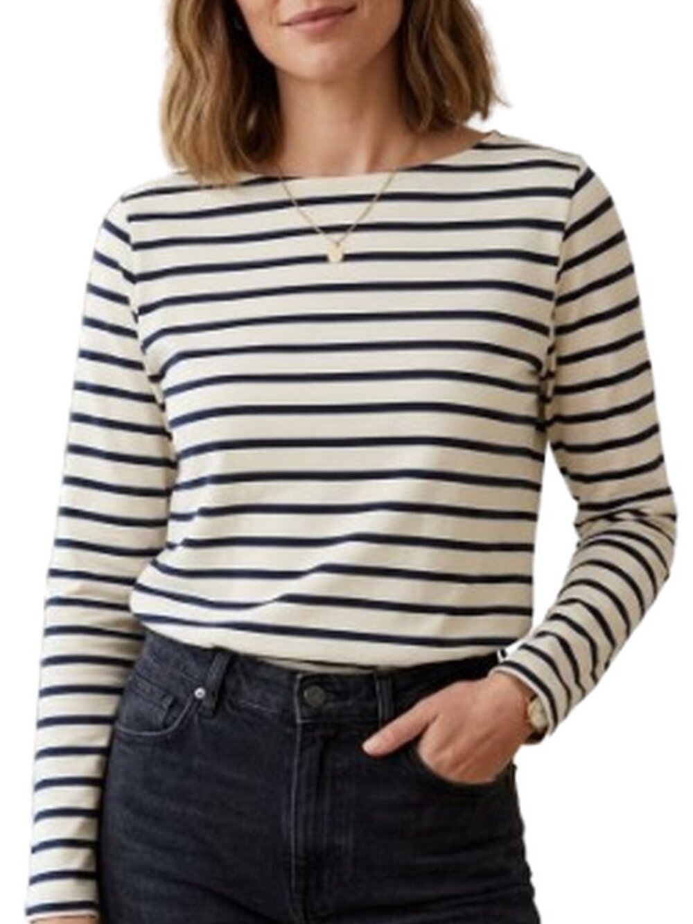 Paris Atelier & Other Stories Striped Top Blouse SZ Medium